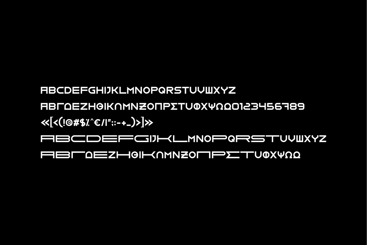 GNF-MENU bold display font preview 4