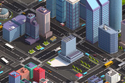 Low Poly Megapolis Premium Pack, an Architecture 3D Model by Anton Moek (Thumbnail 2 of 14)