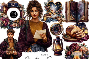 Cozy Mystery Romance Clipart