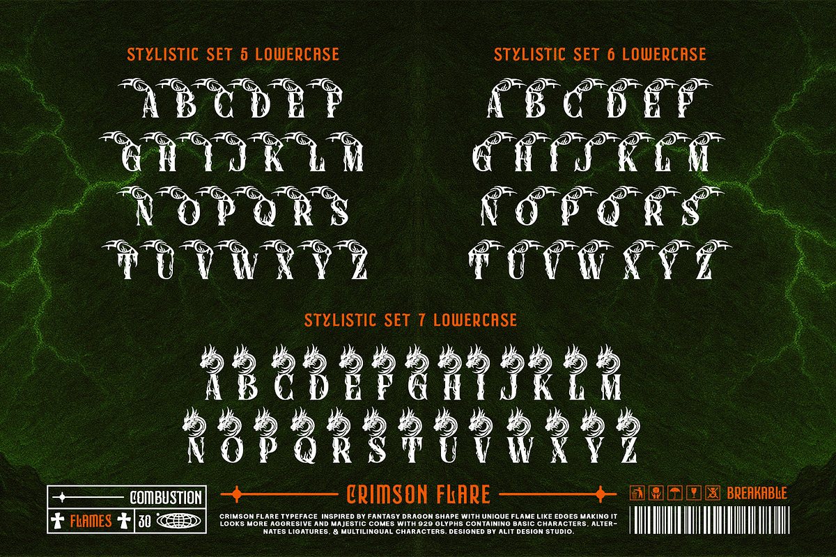 Crimson Flare Typeface, a Serif Font by alit design (Photo 12 of 20)