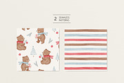 Christmas bear, a Pattern Graphic by Olena Kuznietsova (Thumbnail 2 of 9)
