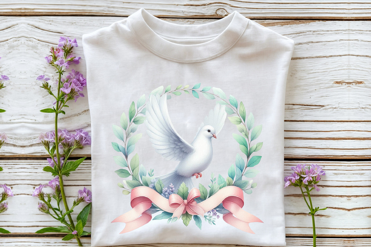 Summer Wedding Doves Clipart, an Illustration by Rose Art (Photo 4 of 7)