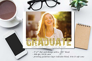 Goldrush Graduation Announce G100, an Invitation Template by Studio Forty Design (Thumbnail 4 of 6)