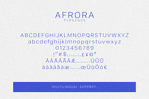 Afrora Vintage Print Font