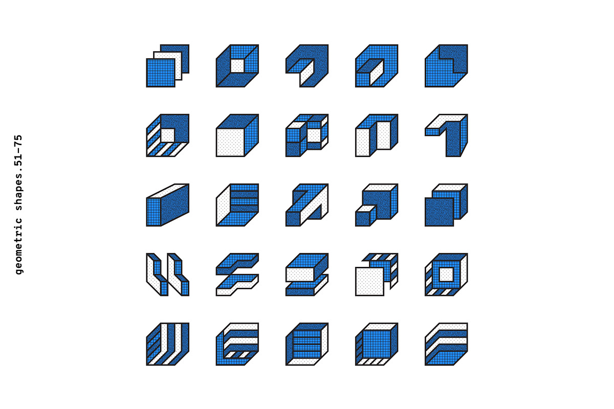 Geometric design. Shapes + patterns, an Object Graphic by Vanzyst