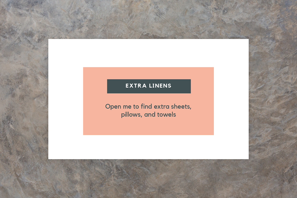 Moderno Info Signs for Airbnb Hosts, a Templates & Theme by Kin Studio (Photo 7 of 8)