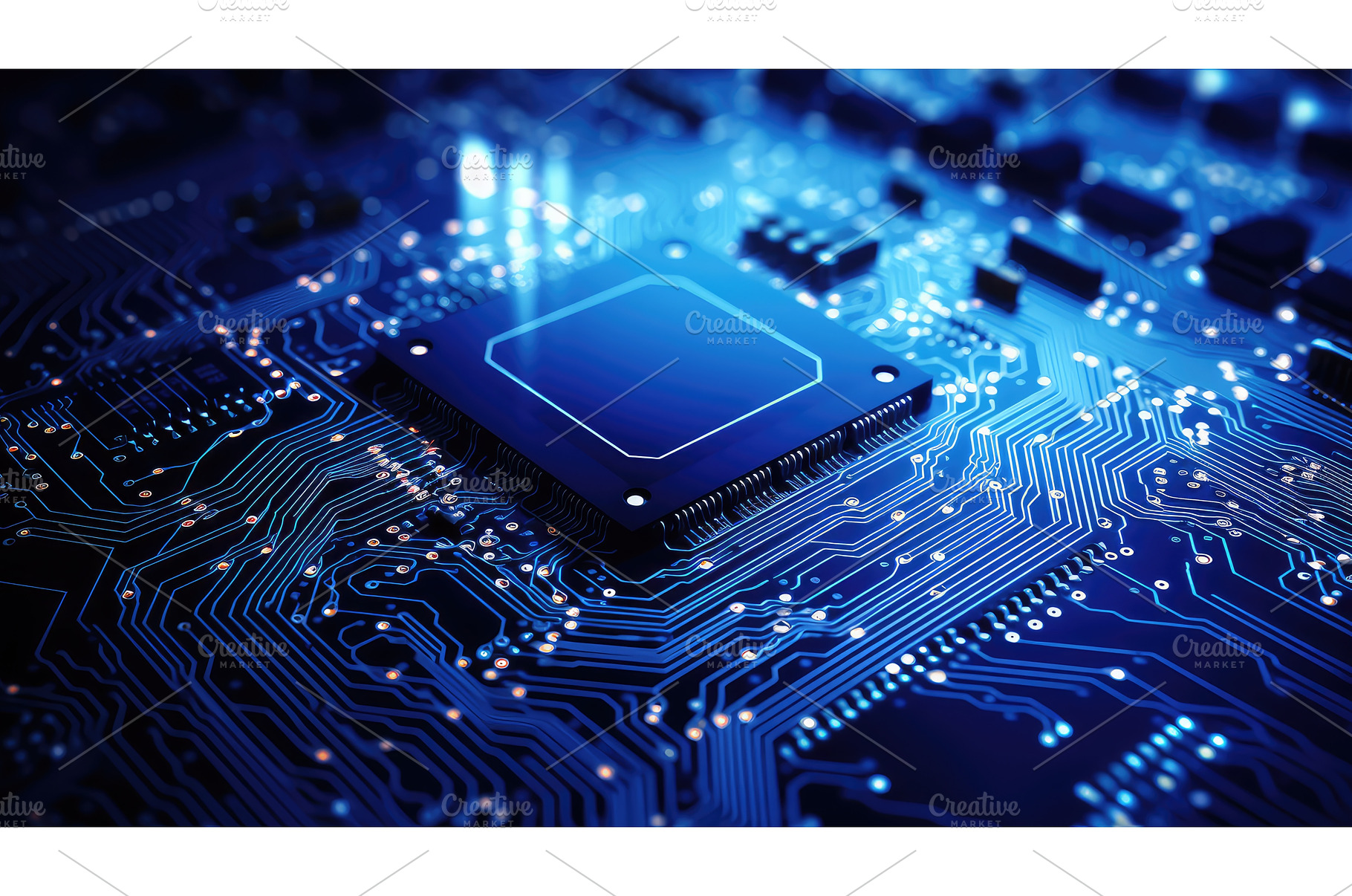 innovation tech background blue ai, a Technology Photo by pikepicture