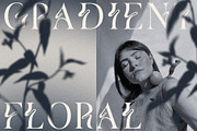 MONOCHROME Gradient & Floral Overlay, a Texture Graphic by Oksana Trygub (Thumbnail 4 of 15)