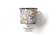 Yellow Floral Vector Pattern, a Pattern Graphic by Webvilla Studio (Thumbnail 4 of 5)