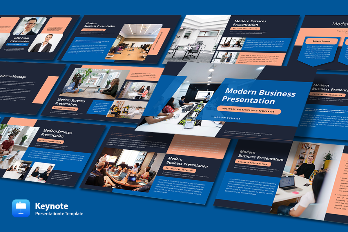 Modern Business - Keynote Template, a Presentation Template by artchiles_design (Photo 1 of 4)