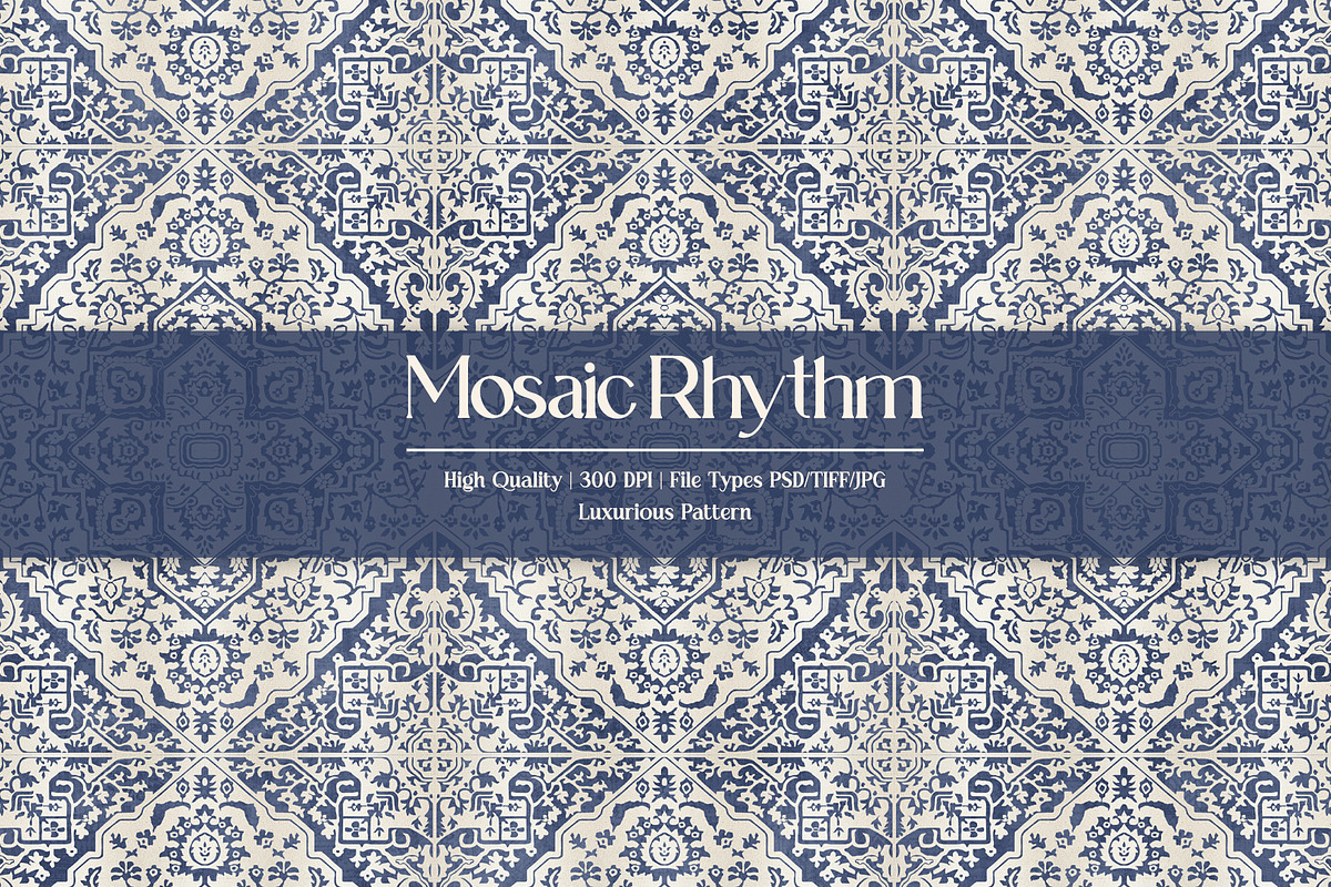 Mosaic Rhythm Prints & Patterns, a Pattern Graphic by GND ART STUDIO (Photo 1 of 8)