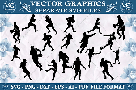 Rugby Ball SVG design bundle