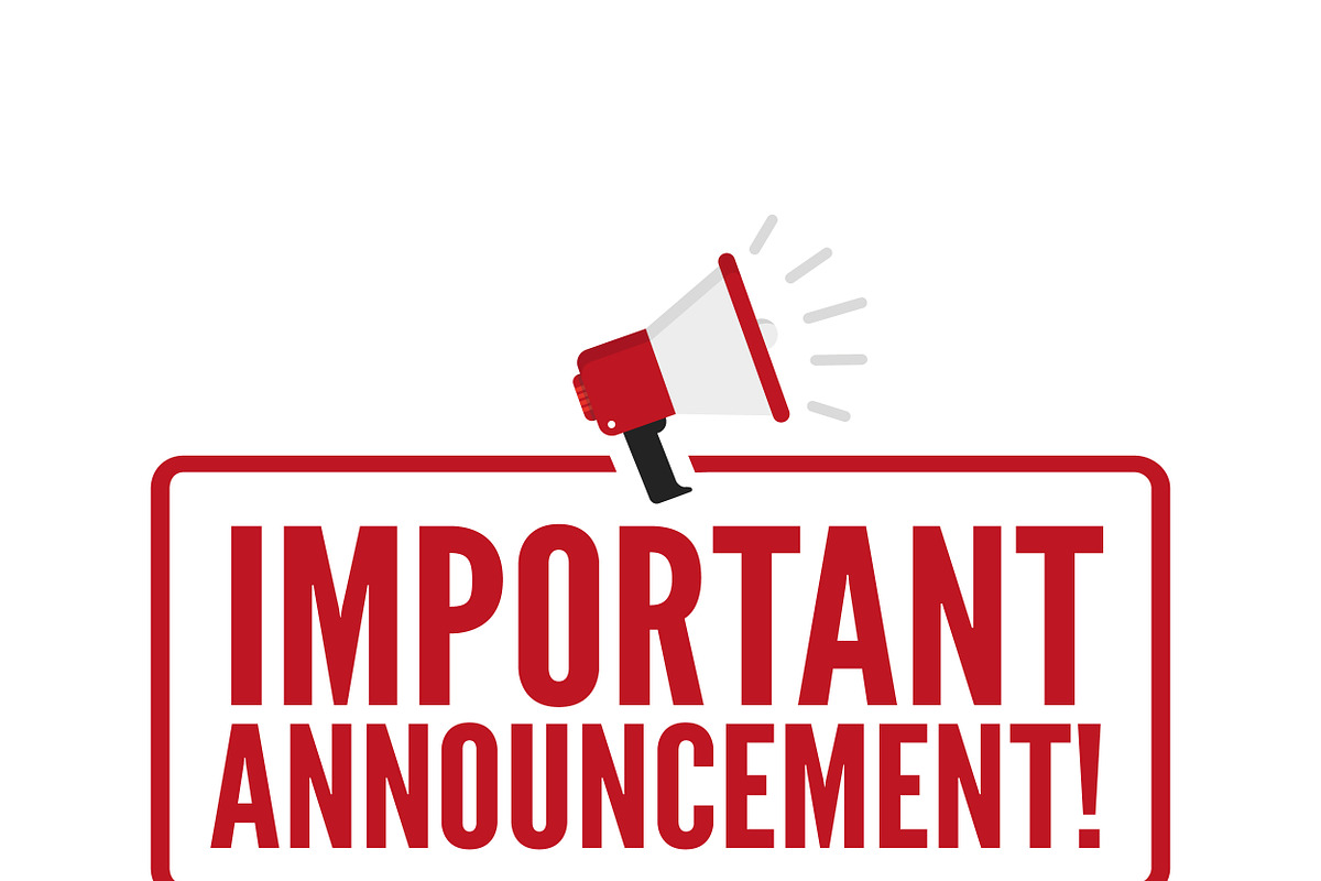 Important Announcement. vector, a Work Illustration by Drum-magic