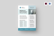 Product Data Sheet, a Flyer Template by Leaflove (Thumbnail 1 of 5)