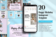Happy Birthday Instagram Canva Post, a Social Media Template by Snapybiz (Thumbnail 4 of 10)