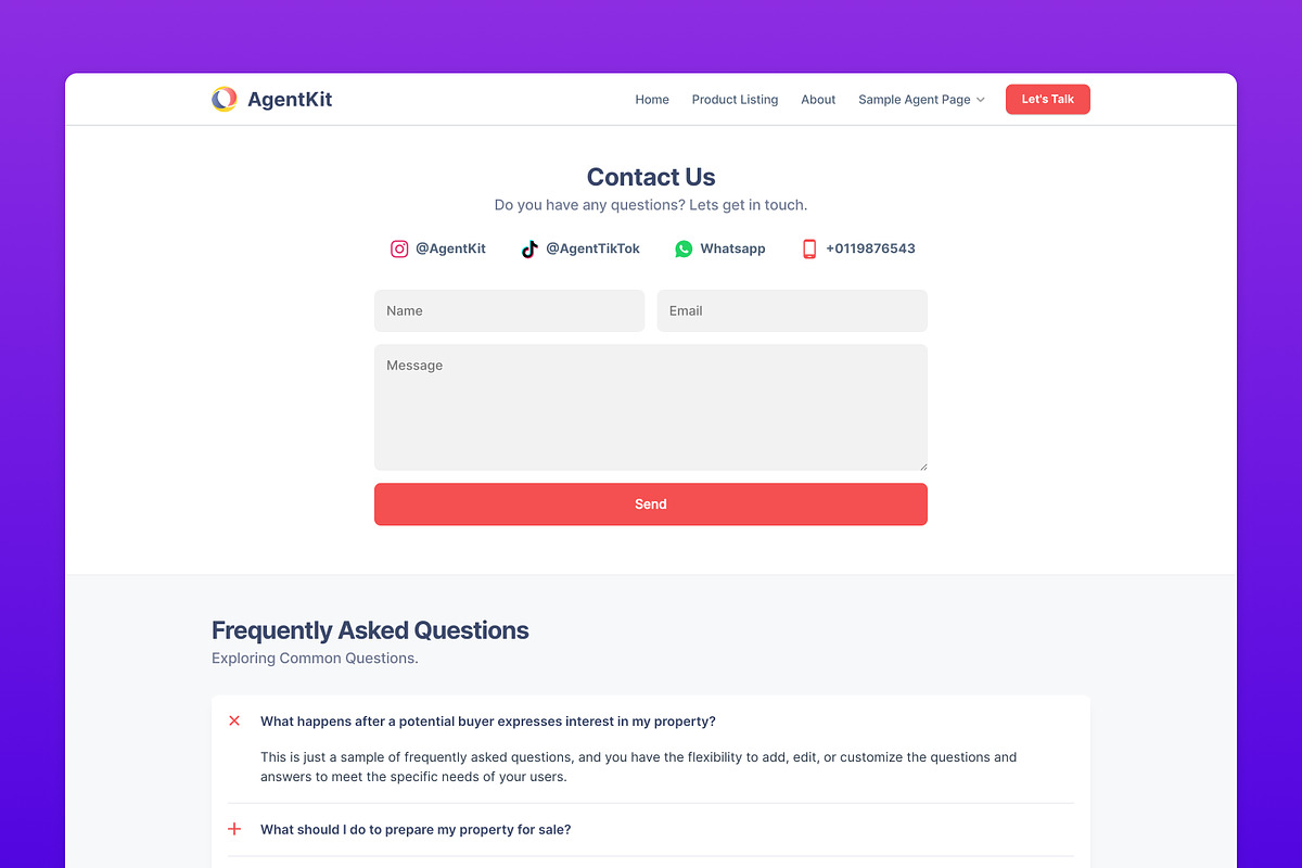 AgentKit — Agent Framer Template, a Landing Page Template by zadstudio (Photo 5 of 6)