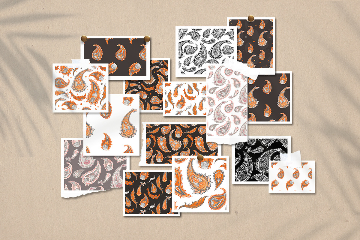 Vector Paisley patterns, a Pattern Graphic by Veleri (Photo 2 of 7)