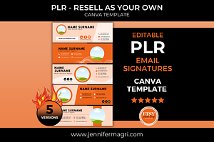 PLR Email Signatures Canva Template