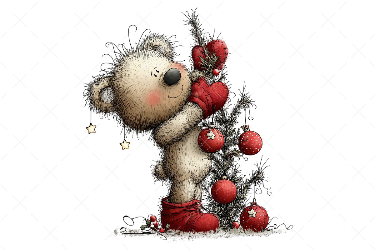 Cute Bear Christmas Sublimation, an Illustration by Craft Nest (Photo 6 of 9)