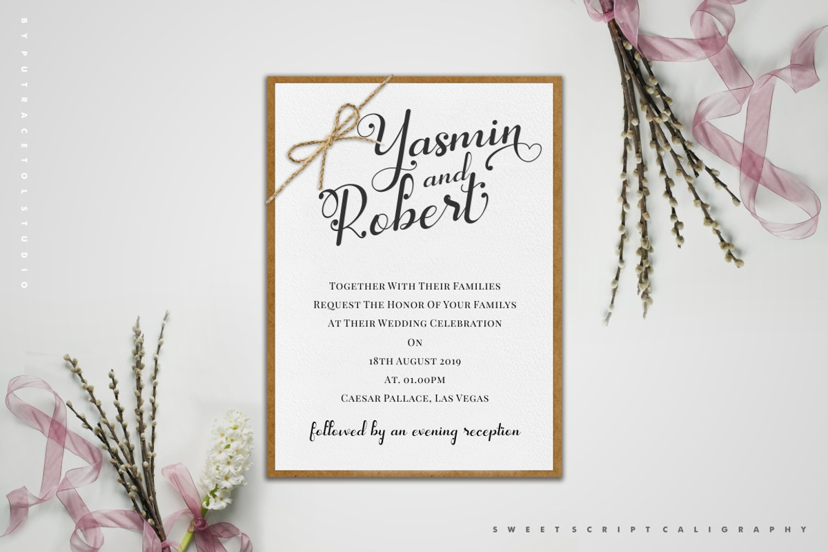 Yuanita - Modern Calligraphy Font preview 8