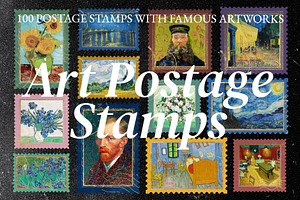 Art Masterpieces Postage Stamps