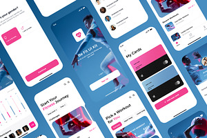 Be Fit - Fitness App UI Kit Template