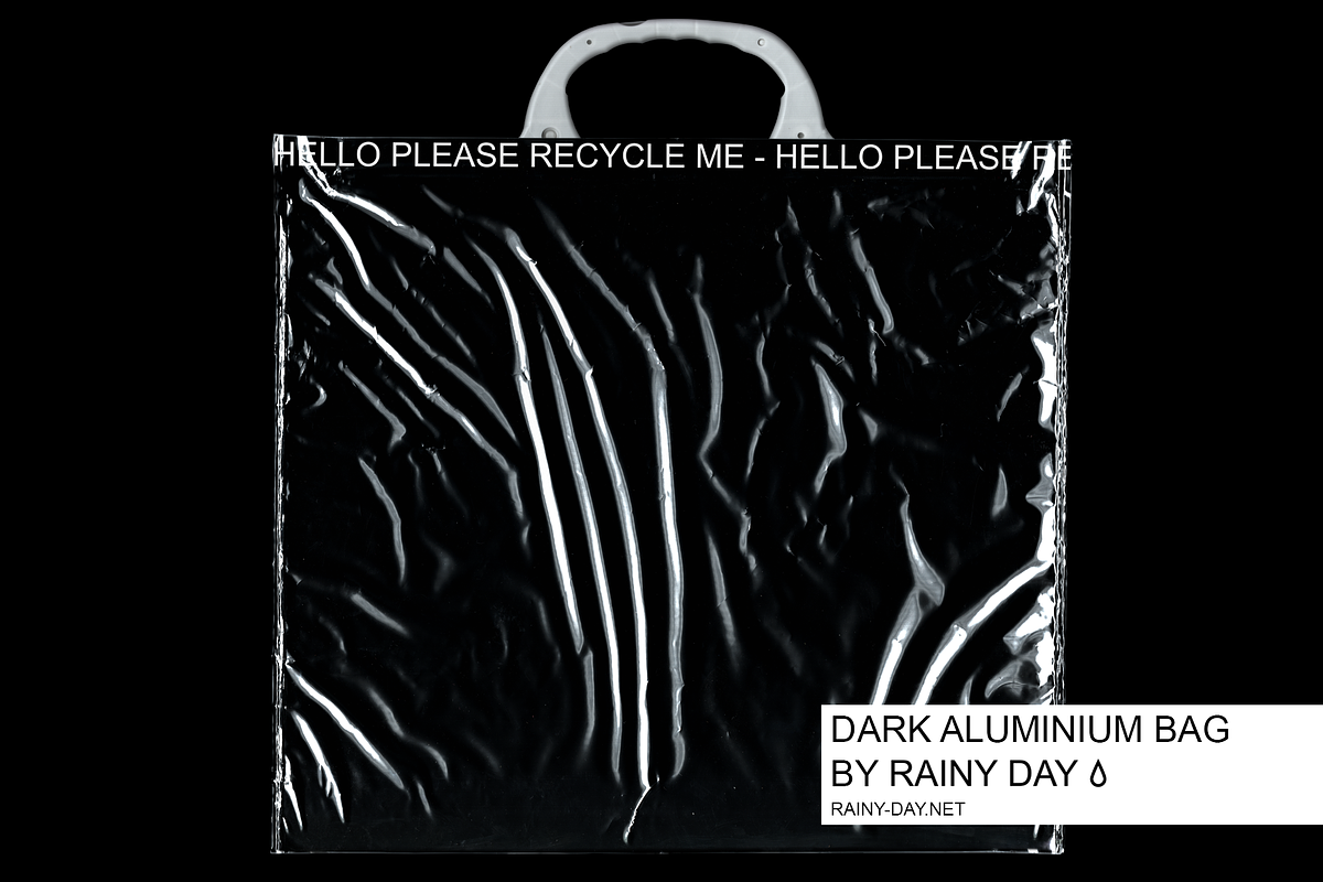 Dark plastic / aluminium bag mock-up, a Product Mockup by Rainy Day (Photo 1 of 4)