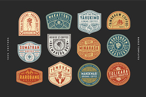 12 Coffee Logo And Badge Templates