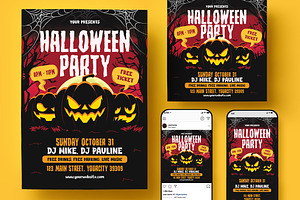 Halloween Party Flyer, a Flyer Template by Creativestoree