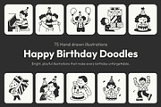 Birthday Doodles Collection, an Outline Icon by Vectors Market (Thumbnail 1 of 8)
