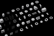 85 Geometric 3D Models Set, an Object 3D Model by Moshpit Studio (Thumbnail 2 of 6)