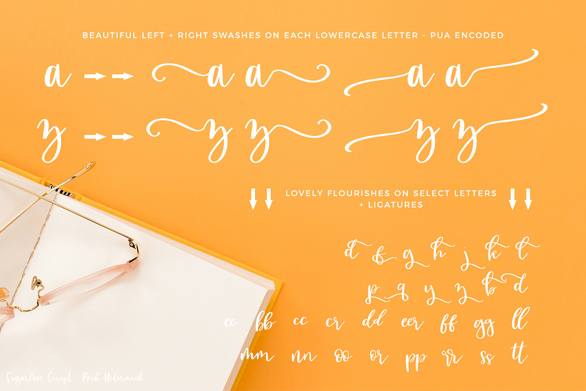 Sugarlove Script, a Script Font by Beck McCormick (Photo 9 of 9)