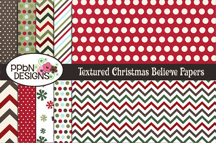 Textured Christmas Papers