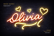 Neon Names Photoshop Templates, a Layer Style Add-On by Andrew Skoch Design (Thumbnail 4 of 7)