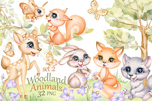 Cute forest animals, Woodland Baby 2