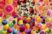 Mixed Fruits Summer Seamless Pattern, a Texture Illustration by DreamPrint404 (Thumbnail 2 of 7)