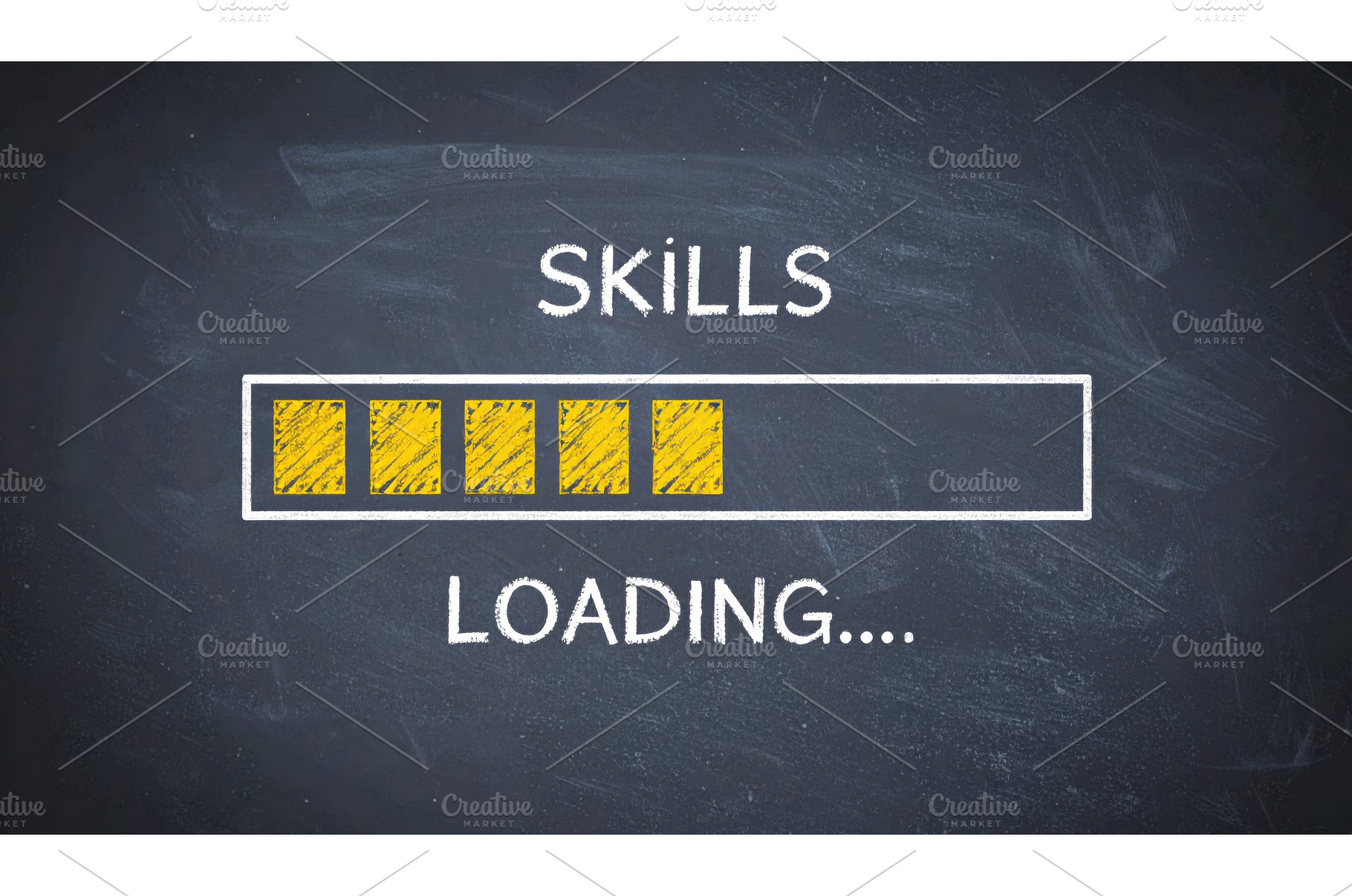 Skill loading progress bar on a, a School & Education Photo by Igor Tichonow