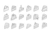 Isometric Cake Set, Slice Diagrams, a Food Illustration by Ilia Design (Thumbnail 5 of 10)