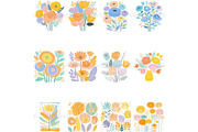Boho Flower Clipart Abstract, a Decorative Illustration by Nicole Branger Art (Thumbnail 7 of 19)