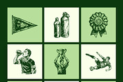 Vintage Soccer Illustration Set, a Sport Illustration by Prosymbols (Thumbnail 10 of 10)
