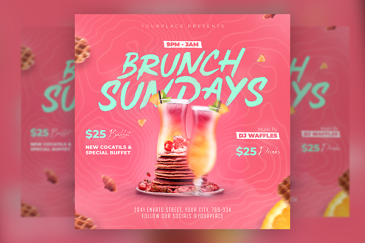 Brunch Flyer, a Flyer Template by FLYERHIVE (Photo 2 of 3)