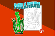 Aquarium Coloring Pages, an Education Illustration by Cozy Cat Design (Thumbnail 3 of 7)