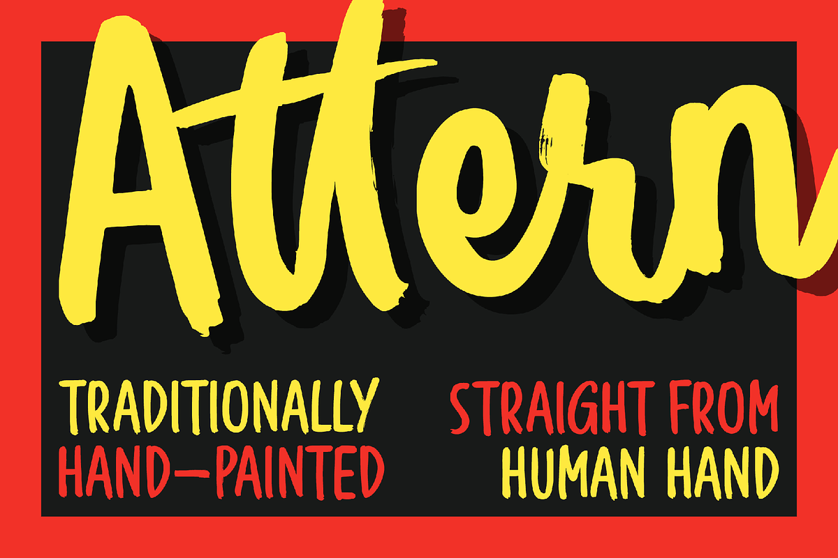 Attern - Script Handwriting Fonts, a Handwritten Font by Konstantine Studio (Photo 1 of 9)