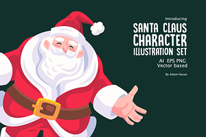 Santa claus character illustration, a Decorative Illustration by AdamHasan