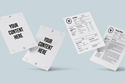 6 Floatings US Letter Mockups, an Object Graphic by Loudoun Design Co. (Thumbnail 3 of 5)