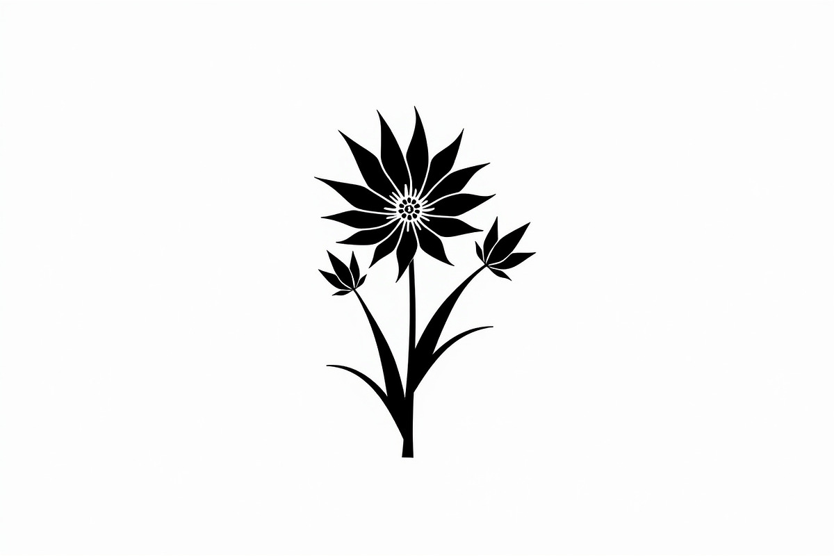Black Floral Silhouette Set, an Illustration by balal (Photo 16 of 21)