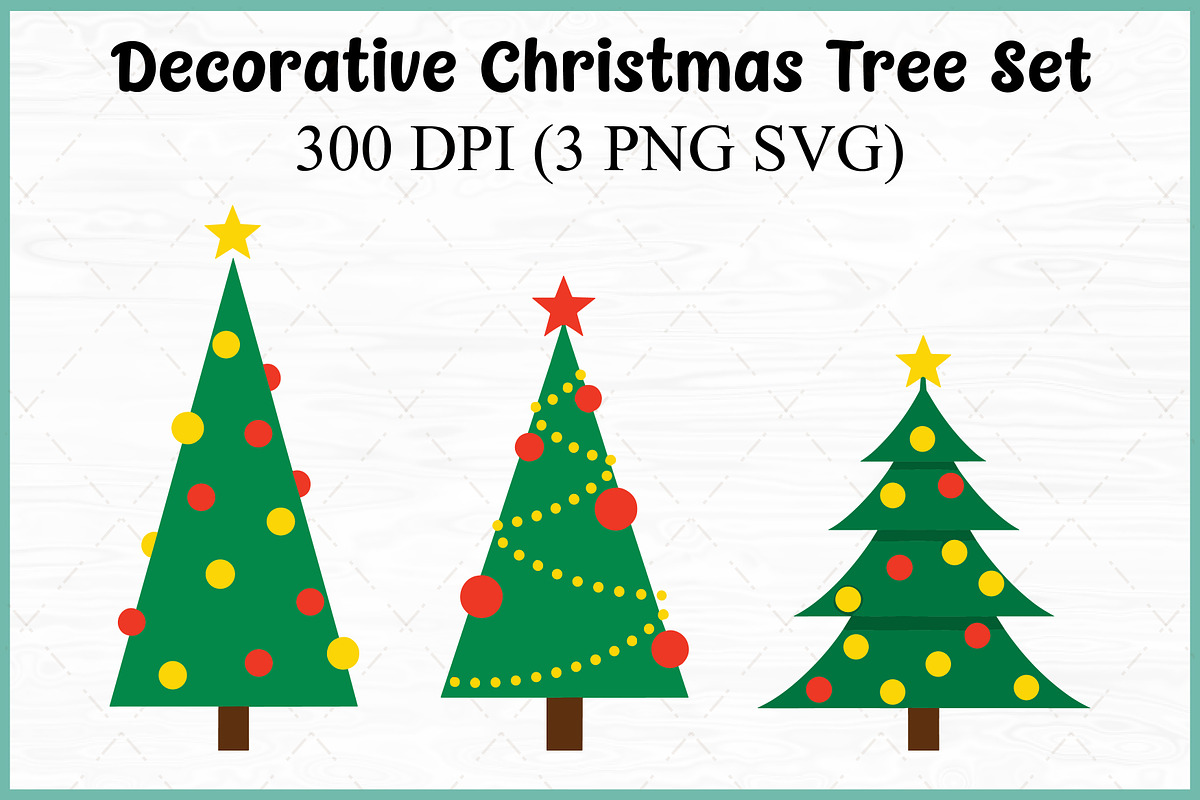 Christmas Decorative Tree Vector SVG, a Seasonal Illustration by Gfx Expert Team (Photo 2 of 4)