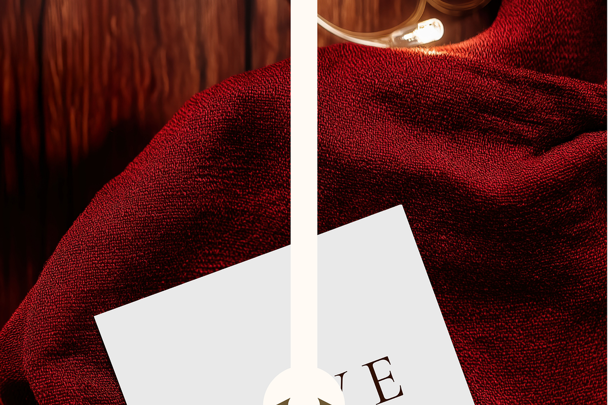 Square X-mas Greeting Card Mockup, an Advertising Mockup by Serenefeeling (Photo 5 of 7)