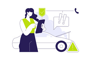 Insurance case abstract concept, a Finance Illustration by Visual Generation