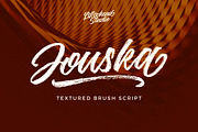 Jouska Textured Brush Script, a Script Font by Letterhend Studio (Thumbnail 2 of 8)